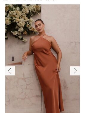 Billy J Chiara Maxi Dress in Copper